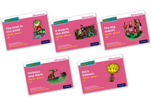 Read Write Inc - Phonics - Story Books - Colour Pack of 5 (Set 3A Pink ...